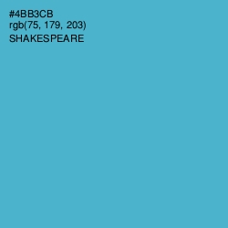 #4BB3CB - Shakespeare Color Image