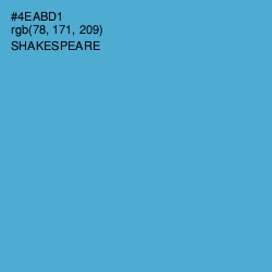 #4EABD1 - Shakespeare Color Image
