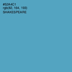 #52A4C1 - Shakespeare Color Image
