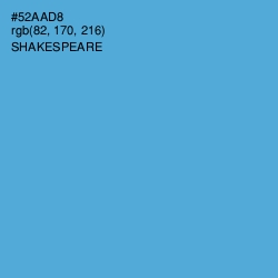 #52AAD8 - Shakespeare Color Image