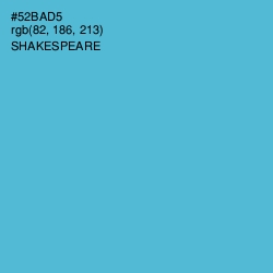 #52BAD5 - Shakespeare Color Image
