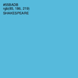 #55BADB - Shakespeare Color Image