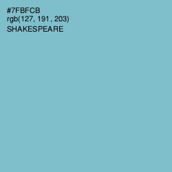 #7FBFCB - Shakespeare Color Image