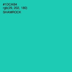 #1DCAB4 - Shamrock Color Image