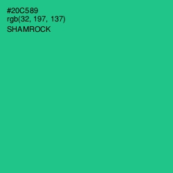 #20C589 - Shamrock Color Image