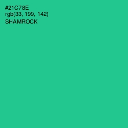 #21C78E - Shamrock Color Image