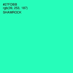 #27FDBB - Shamrock Color Image