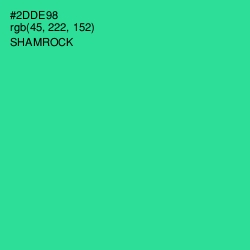 #2DDE98 - Shamrock Color Image