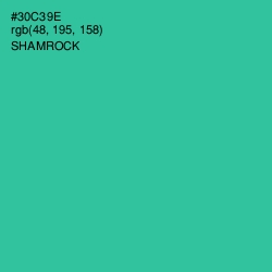 #30C39E - Shamrock Color Image