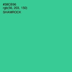 #38CB96 - Shamrock Color Image