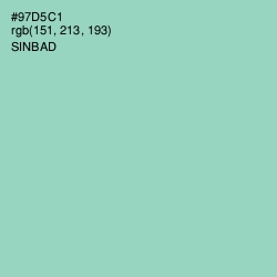 #97D5C1 - Sinbad Color Image