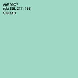 #9ED9C7 - Sinbad Color Image