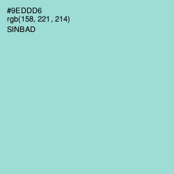#9EDDD6 - Sinbad Color Image