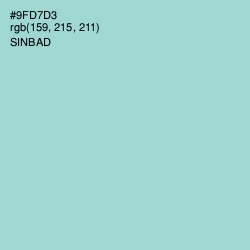 #9FD7D3 - Sinbad Color Image