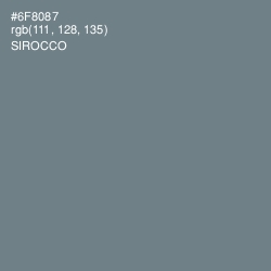 #6F8087 - Sirocco Color Image