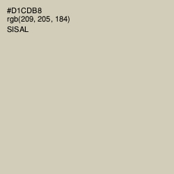 #D1CDB8 - Sisal Color Image