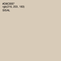#D8CBB7 - Sisal Color Image