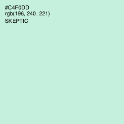 #C4F0DD - Skeptic Color Image