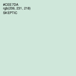 #CEE7DA - Skeptic Color Image