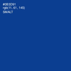 #0B3D91 - Smalt Color Image