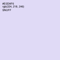 #E0DAF6 - Snuff Color Image