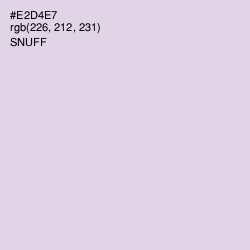 #E2D4E7 - Snuff Color Image