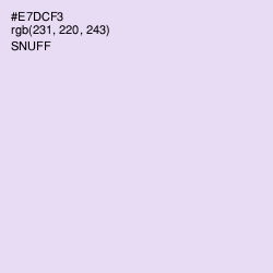 #E7DCF3 - Snuff Color Image