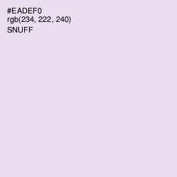#EADEF0 - Snuff Color Image