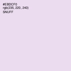 #EBDCF0 - Snuff Color Image
