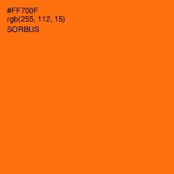 #FF700F - Sorbus Color Image