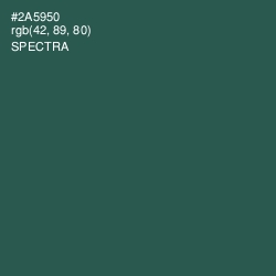 #2A5950 - Spectra Color Image