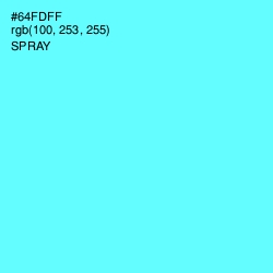 #64FDFF - Spray Color Image