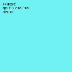 #71F2F2 - Spray Color Image