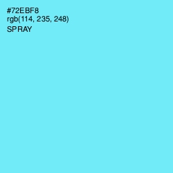 #72EBF8 - Spray Color Image