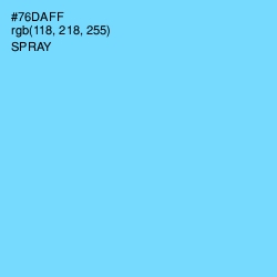 #76DAFF - Spray Color Image