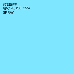 #7EE6FF - Spray Color Image