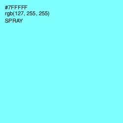 #7FFFFF - Spray Color Image