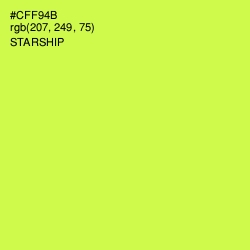 #CFF94B - Starship Color Image