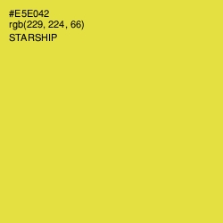 #E5E042 - Starship Color Image