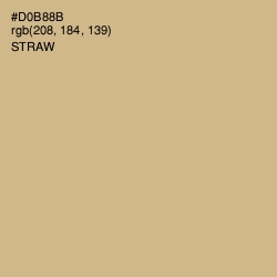 #D0B88B - Straw Color Image