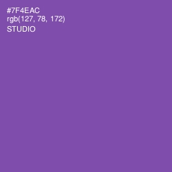 #7F4EAC - Studio Color Image
