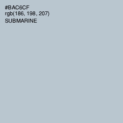 #BAC6CF - Submarine Color Image