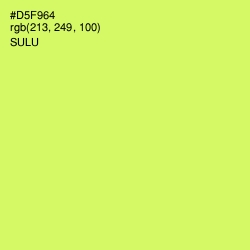 #D5F964 - Sulu Color Image