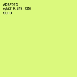 #DBF97D - Sulu Color Image