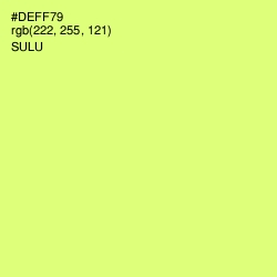 #DEFF79 - Sulu Color Image