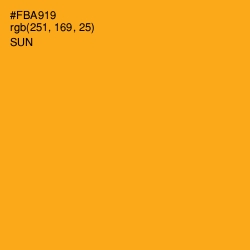 #FBA919 - Sun Color Image