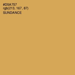 #D5A757 - Sundance Color Image