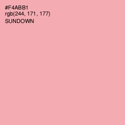 #F4ABB1 - Sundown Color Image