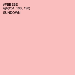 #FBBEBE - Sundown Color Image