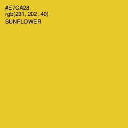 #E7CA28 - Sunflower Color Image
